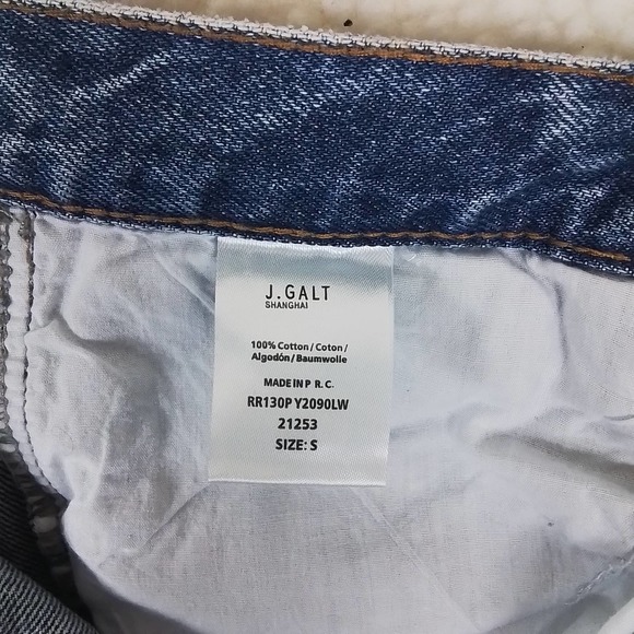 Brandy‎ Melville J Galt Mid Rise Button Fly Jeans Size Small in Med Wash Denim - Picture 14 of 14